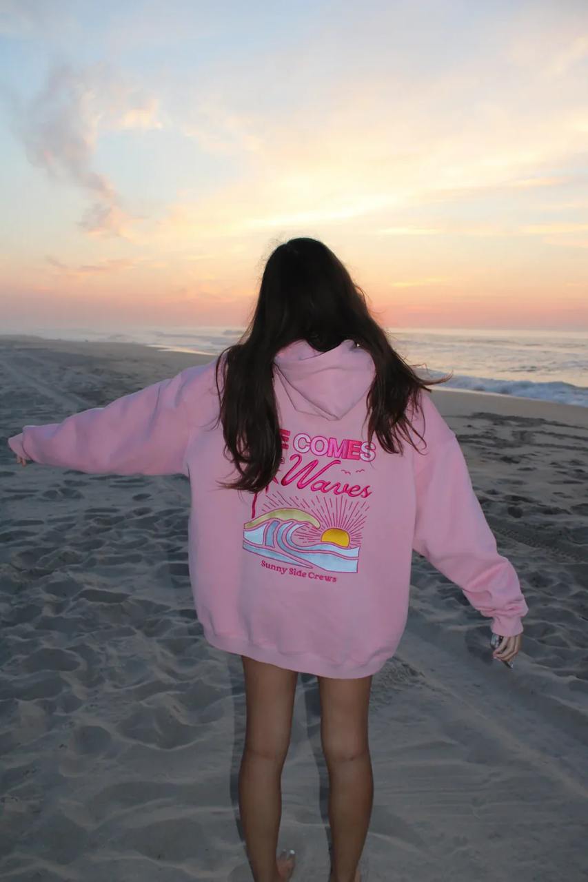Life comes in waves- Hoodie Unisex