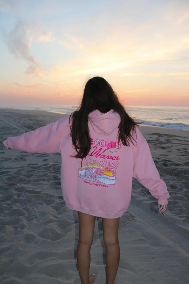 Life comes in waves- Hoodie Unisex