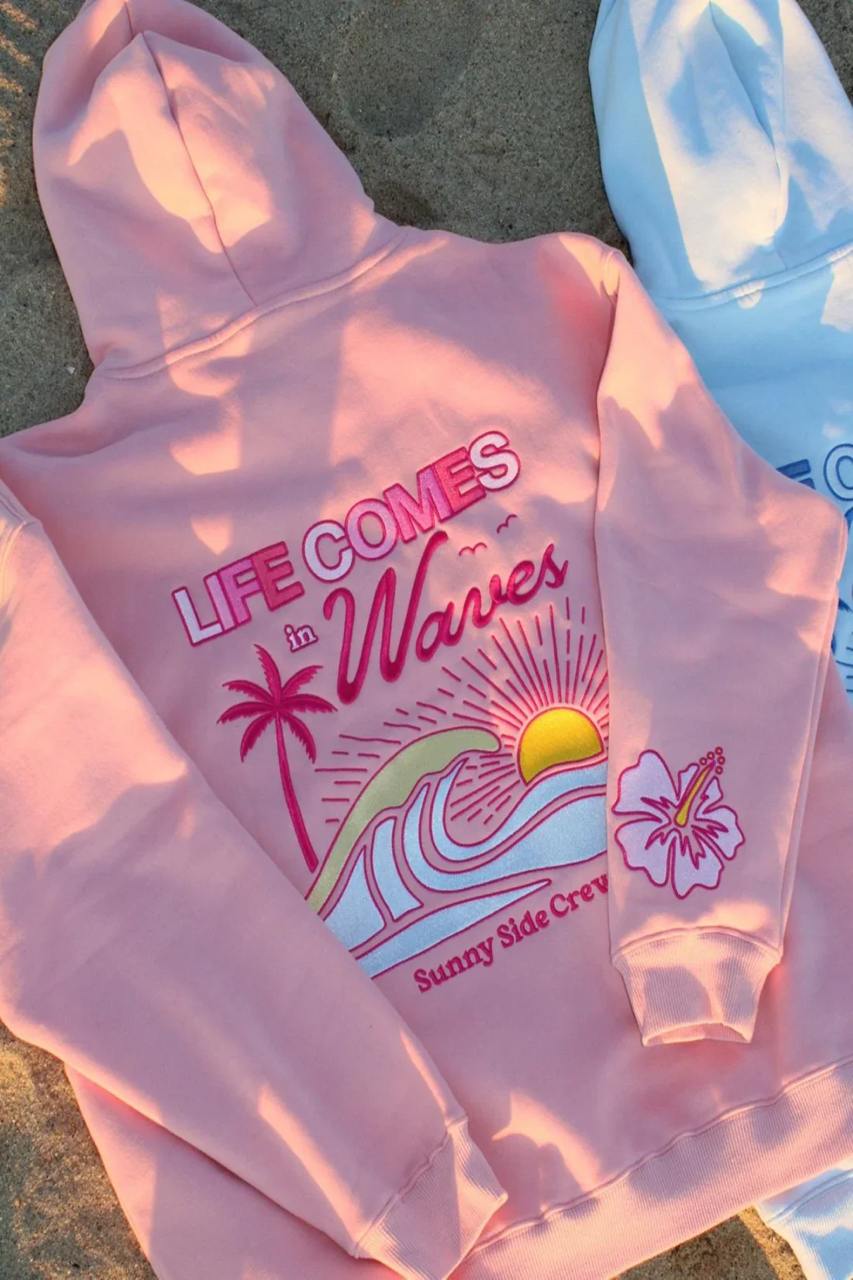 Life comes in waves- Hoodie Unisex