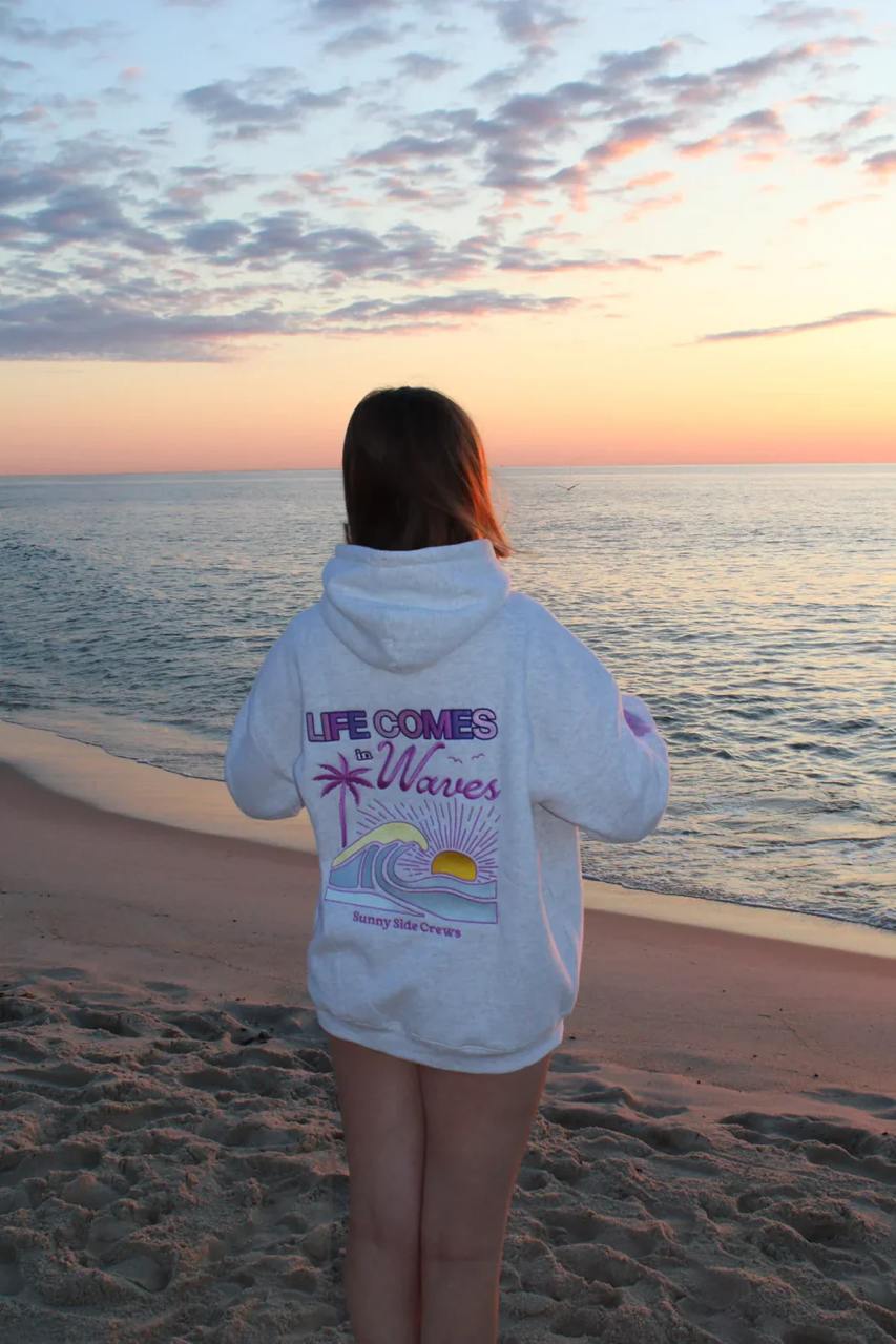 Life comes in waves- Hoodie Unisex